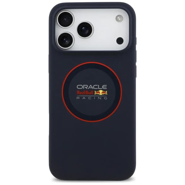 Red Bull Silicone Red Ring MagSafe iPhone 17 Pro Max Navy Blue