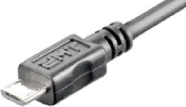 PremiumCORD Micro USB-kaapeli 1m musta