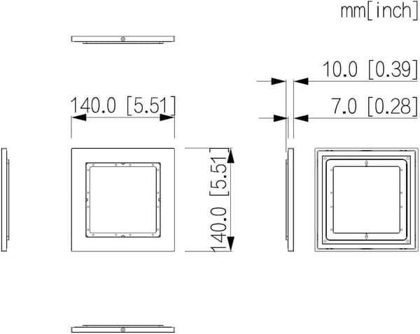 Dahua Technology VTM77 Aluminium Panel Sølv