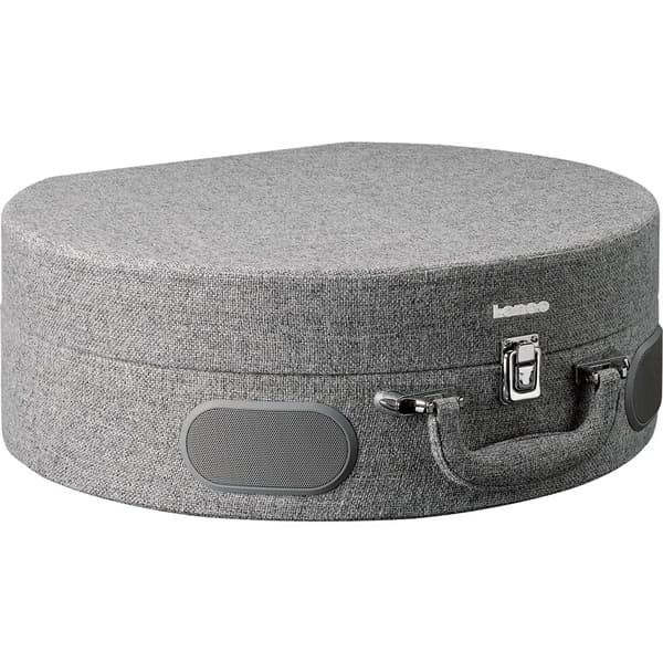 Lenco LS-66GY Bluetooth-levysoitin integroituilla kaiuttimilla harmaa