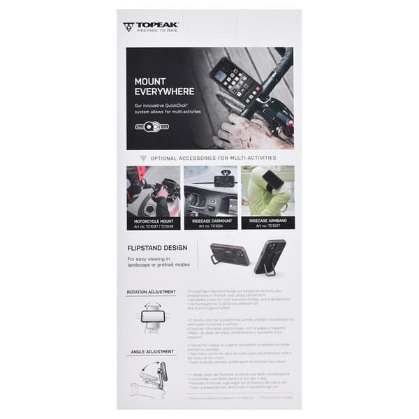 Topeak RideCase Beskyttelseshus til iPhone 14 - Sort