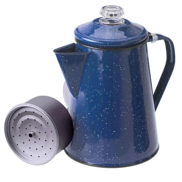 GSI Outdoors Percolator 8 koppar emalj blå