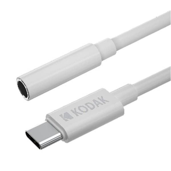Kodak Câble USB-C vers 3,5 mm 10cm blanc