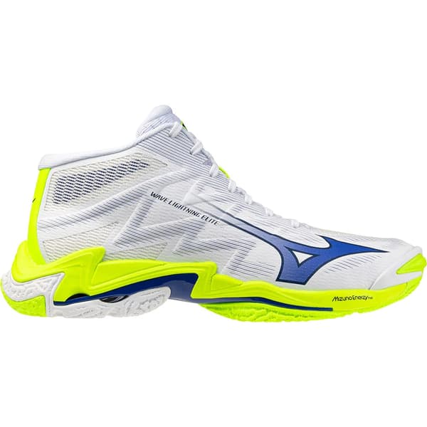 Mizuno wave lightning elite mid White/Light Yellow/Dazzling Blue