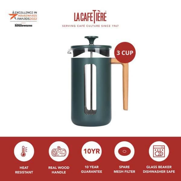 La Cafetière Pisa fransk press grön 350ml