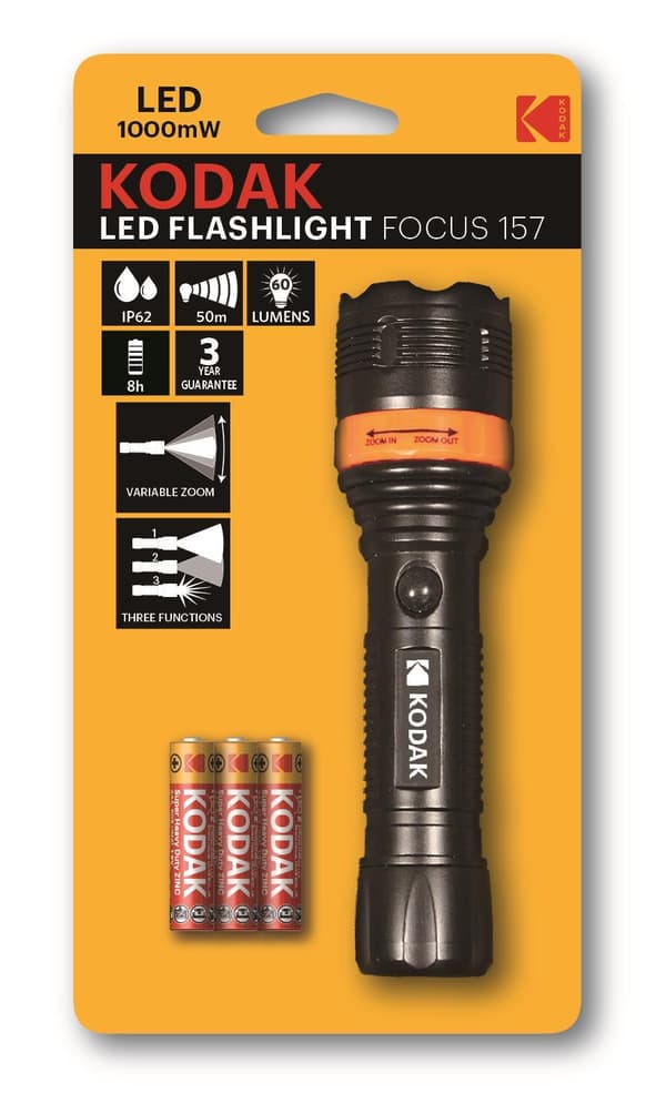 Kodak Focus 157 LED-taskulamppu Noir