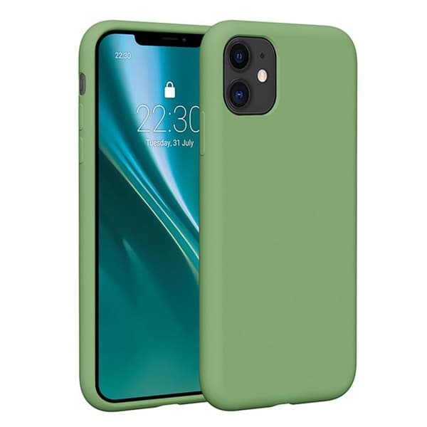 Etteri silikonfodral iPhone 11 - Ljusgrön