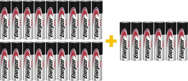 Energizer Max AA - Alkaline Batteri 24 Pack