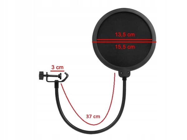 Massa SB4235 Mikrofonstativ med Popfilter