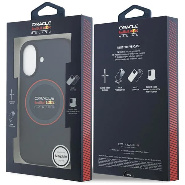 Red Bull silicone red ring MagSafe iPhone 17 navy blue