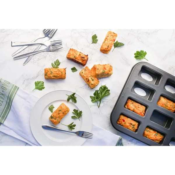 Aster mini brødform grå 12 huller
