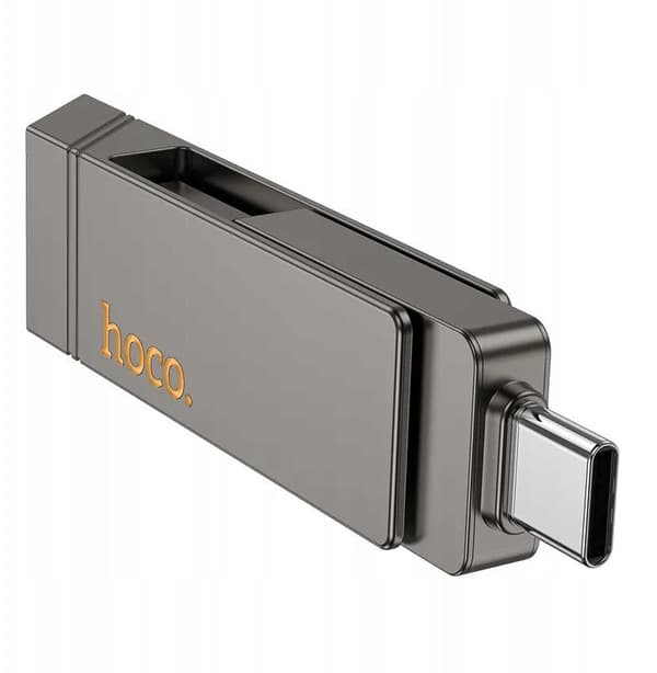 Hoco UD15 USB A + USB C 128GB Gray
