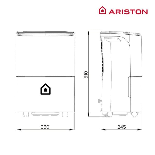 Ariston dehumidifier deos 16s 16 l/day White