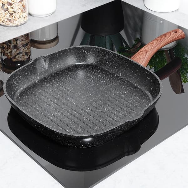 Vilde grillpande 28cm sort granit