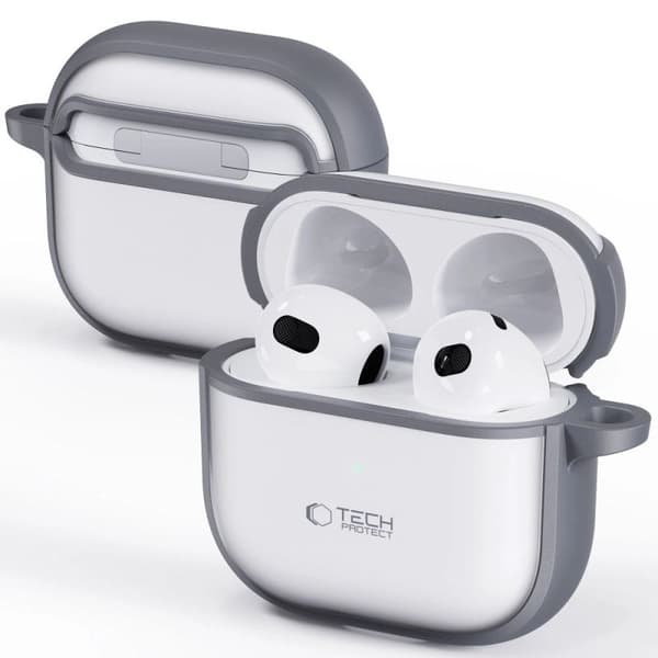Tech-Protect Magmat harmaa kotelo AirPods 4:lle