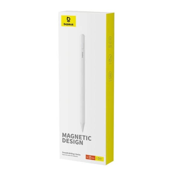 Baseus Smooth Writing 2 stylus vit med LED-batteriindikator