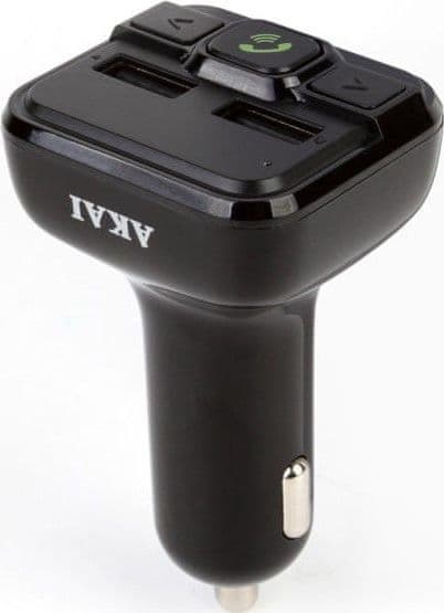 Akai FMT-20BT Bluetooth FM-sender med sort farve