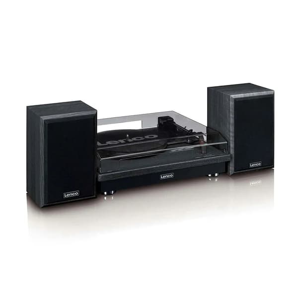 Lenco LS-100BK Bluetooth skivspelare med 2 högtalare