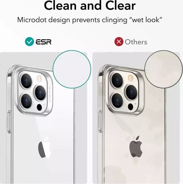 ESR Project Zero Läpinäkyvä iPhone 14 Pro Kuori