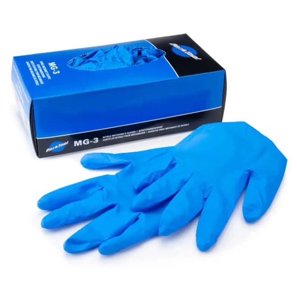 Park Tool nitrile workshop gloves blå 100 pack