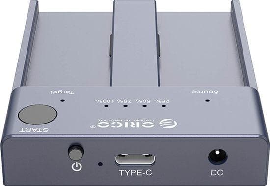Orico M.2 PCIe NVMe Docking Station - USB-C 3.2 Gen 2 (grå)