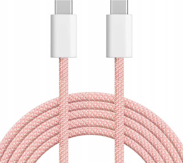 Kruger&Matz USB-C-kaapeli 1 m vaaleanpunainen