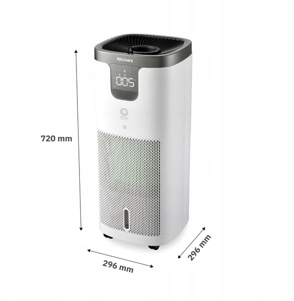 Webber APEH11003 WIFI luftrenser med HEPA12-filter og aromaterapi