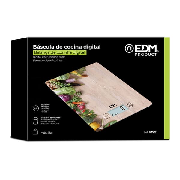 EDM køkkenvægt model 2 max 5 kg brun