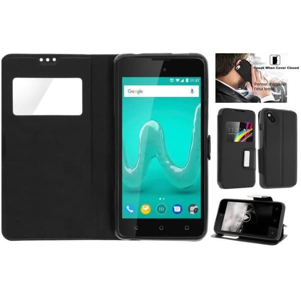 ipomcase WIKO SUNNY folio case i eco-läder