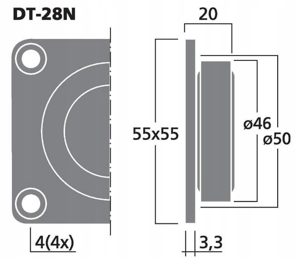 Monacor DT-28N 50W 8 Ohm