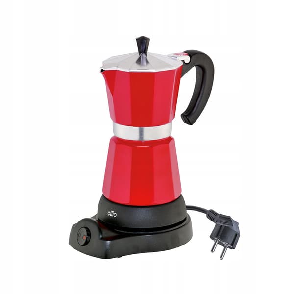 Cilio Classico espressomaskine 6 kopper rød