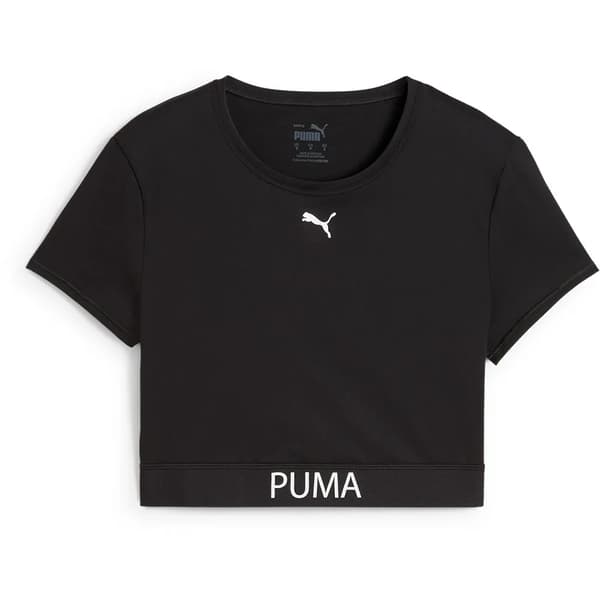 PUMA Strong Crop T-Paita Musta