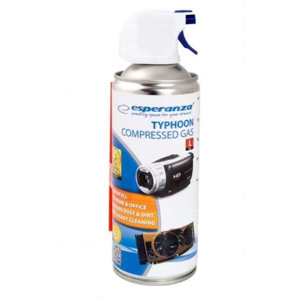 Esperanza es120 komprimerad luftduster 400ml blå