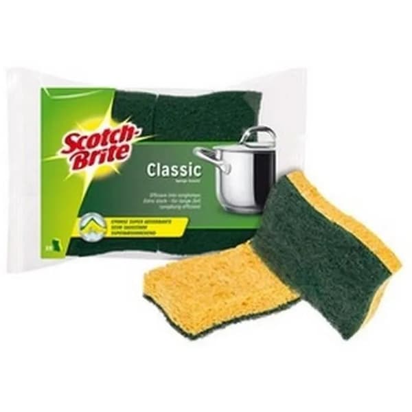 Scotch-Brite scouring sponge grön x2 pack