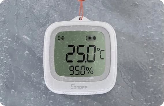 Sonoff snzb-02wd temperatur- og fugtighedssensor IP65