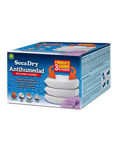 Masso seca dry fugtabsorberer refill 3 enheder hvid