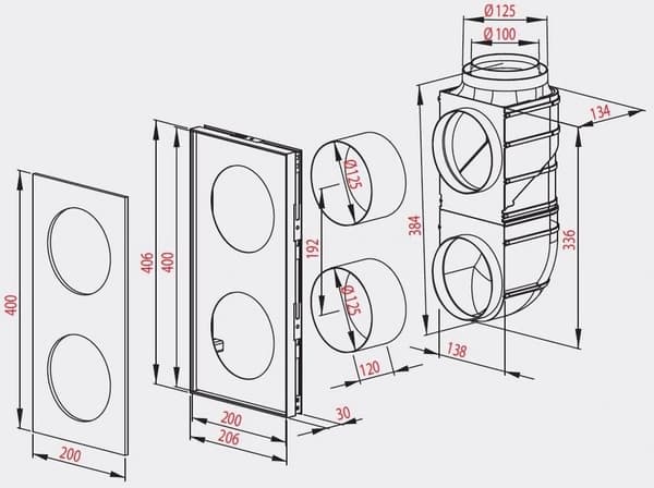 Awenta awentis i ventilationssystem 125mm i plast
