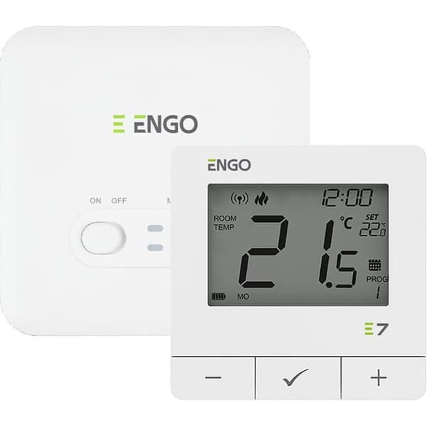 engo e7-rfw trådlös temperaturkontroller vit