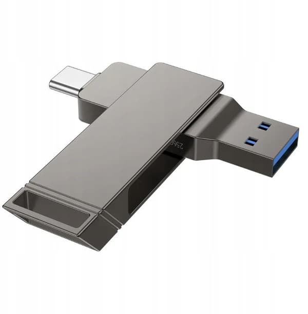 Hoco UD15 USB A + USB C 128GB Gray