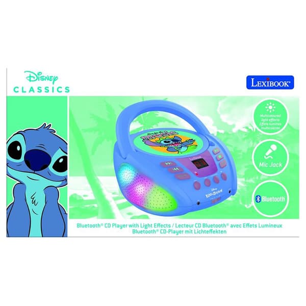 Lexibook Stitch Bluetooth CD-afspiller Blå