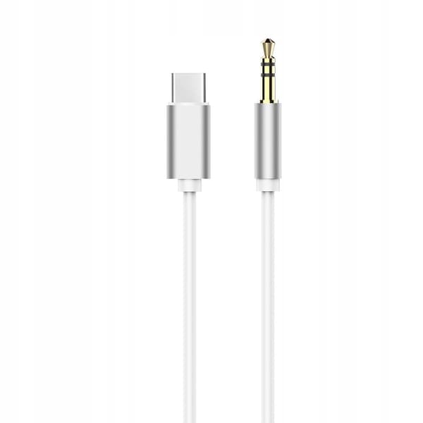 partner-telecom audio adapter USB-C till 3.5mm vit 120 cm