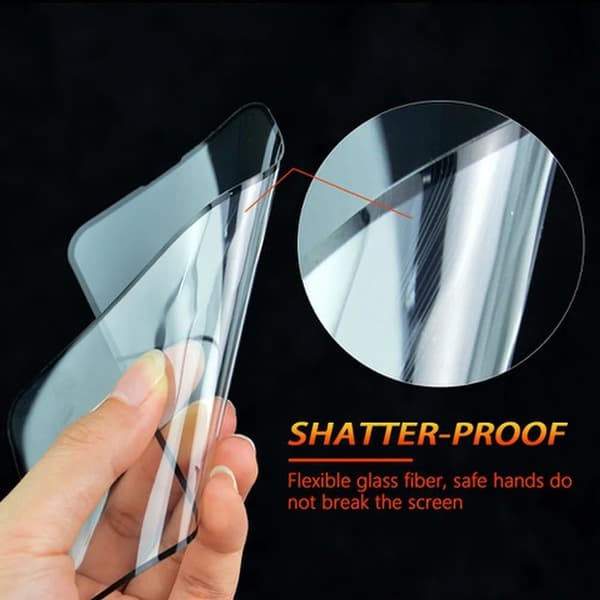 bestsuit fleksibel hybridglas 5d sort