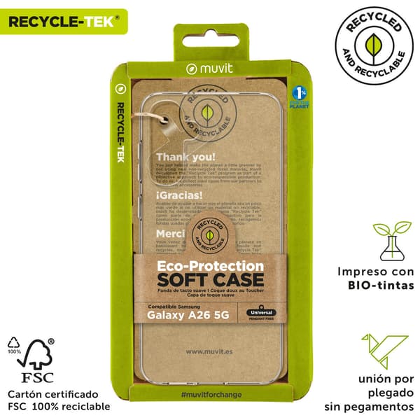 Muvit for Change Recycletek Läpinäkyvä