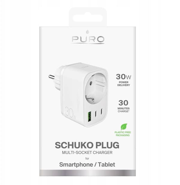Puro 30W Power Delivery hvid