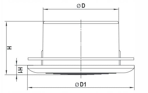Ventika MW 125KE Ventilationsgitter Hvid