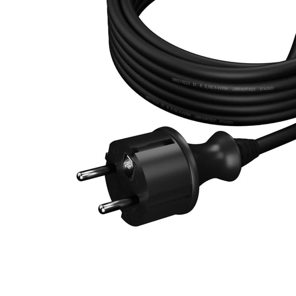 Awtools h05vv-f strømkabel 1,5m sort