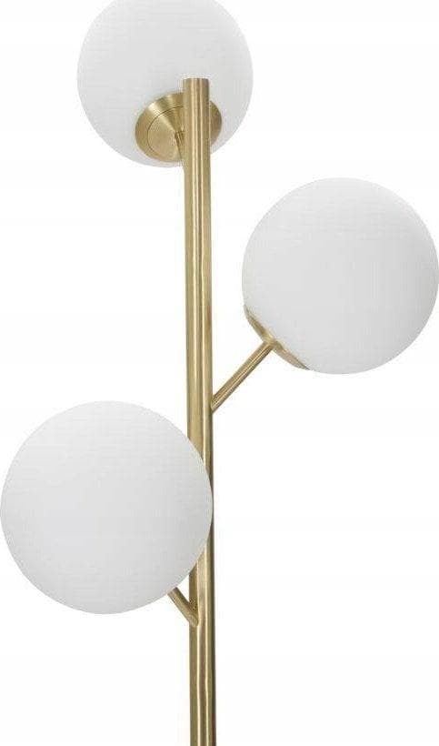 ferretti GLAMY lampadaire doré avec sphères blanches