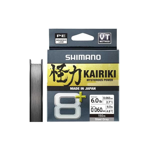 Shimano Kairiki 8+ Grå 150m