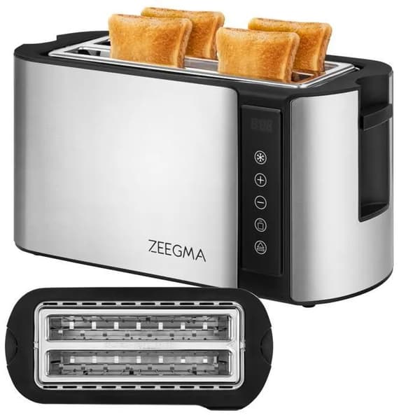 Zeegma Tostee Chef Easy Sølv/Grå 1500W 4 skiver