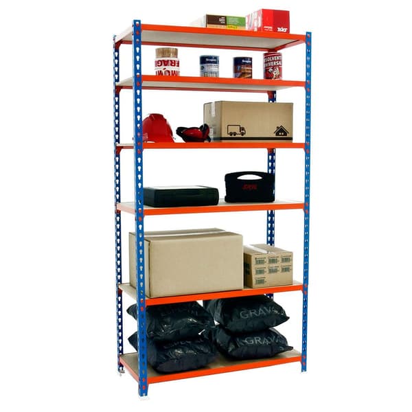 Simonrack Hylde Maderclick blå, orange, træ